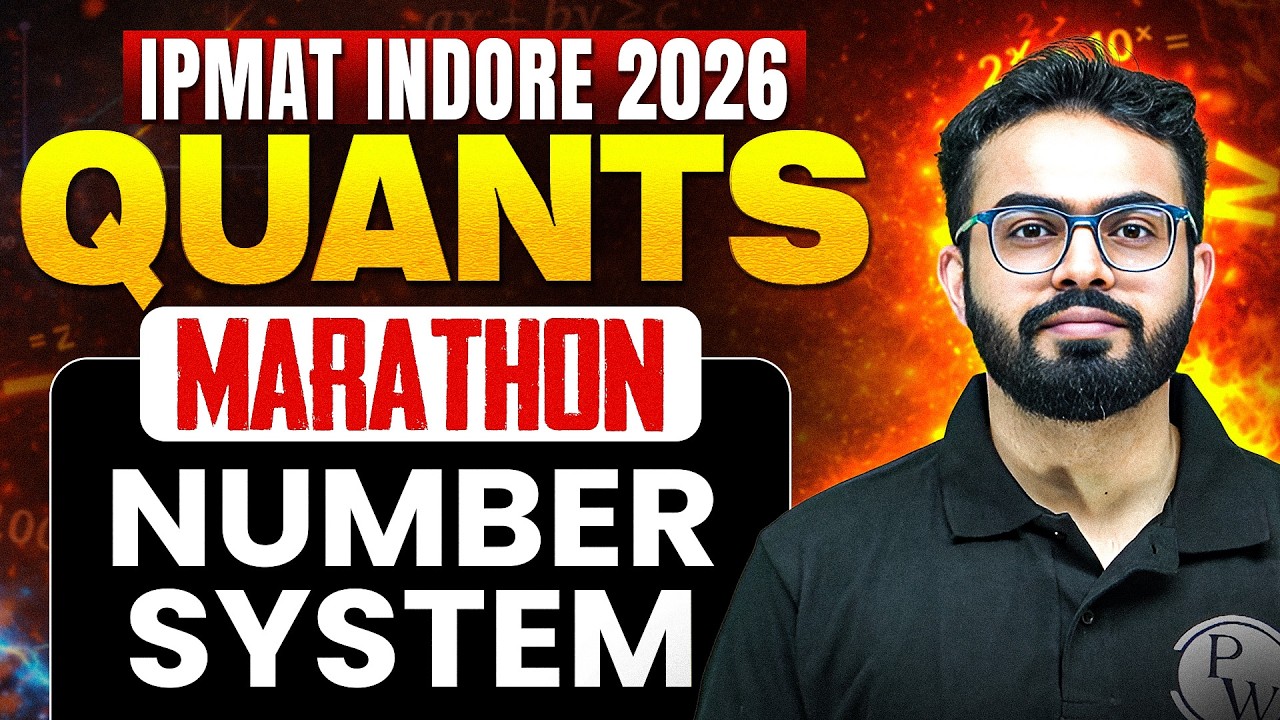 Number System | Quants Marathon | IPMAT + JIPMAT 2026 - YouTube