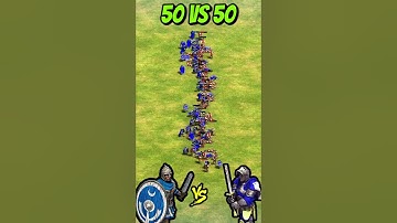 50 Legionaries vs 50 Champions (AoE2) #Shorts #aoe2dlc #ageofempires #aoe2 #romans