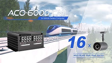 Railway EN50155 Certified | ACO-6000-CML In-Vehicle Computer | 10th Gen Intel® Core™ and Xeon-W
