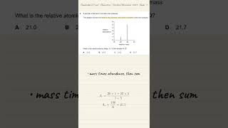 O Level Chemistry Q4 Relative atomic mass | Chemistry · October/November 2024 · Paper 1