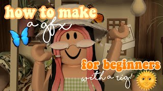 how to make a beginner roblox gfx with a rig! | voiceover