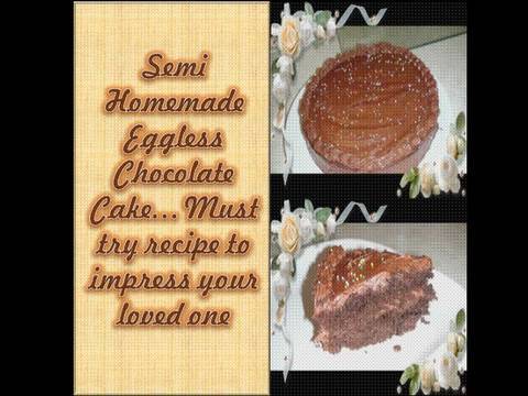 Eggless Chocolate Cake from ready cake mix by Bhavna | Bhavna