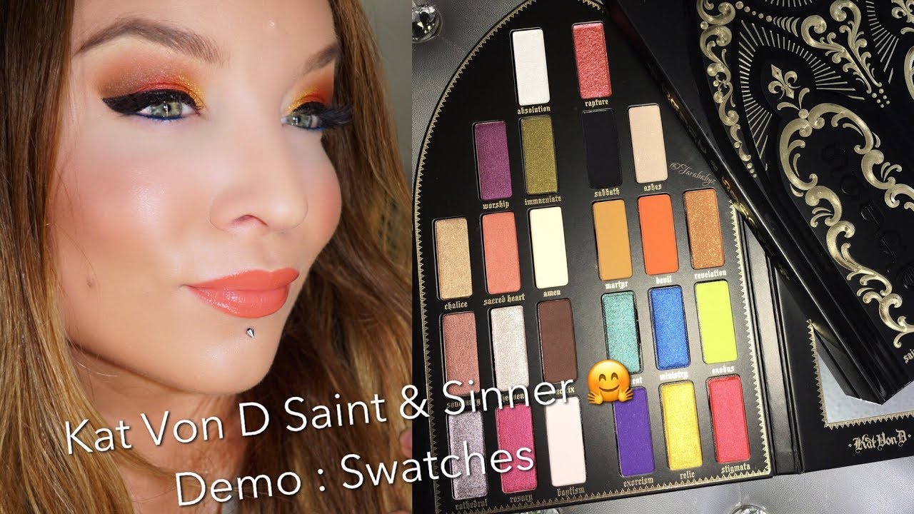 Kat D Saint and Sinner : Demo : Swatches - YouTube