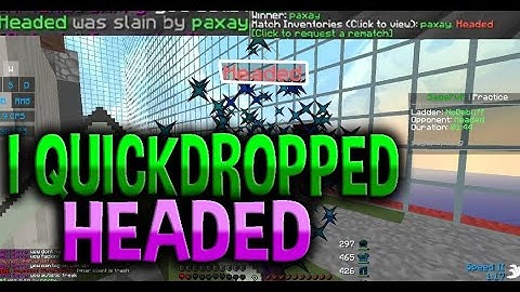 I QUICKDROPPED HEADED?!! (SagePvP Practice)