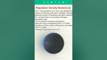 Numericals | GATE Architecture 2023 | Population Density | Architecture & Planning with | Rahul