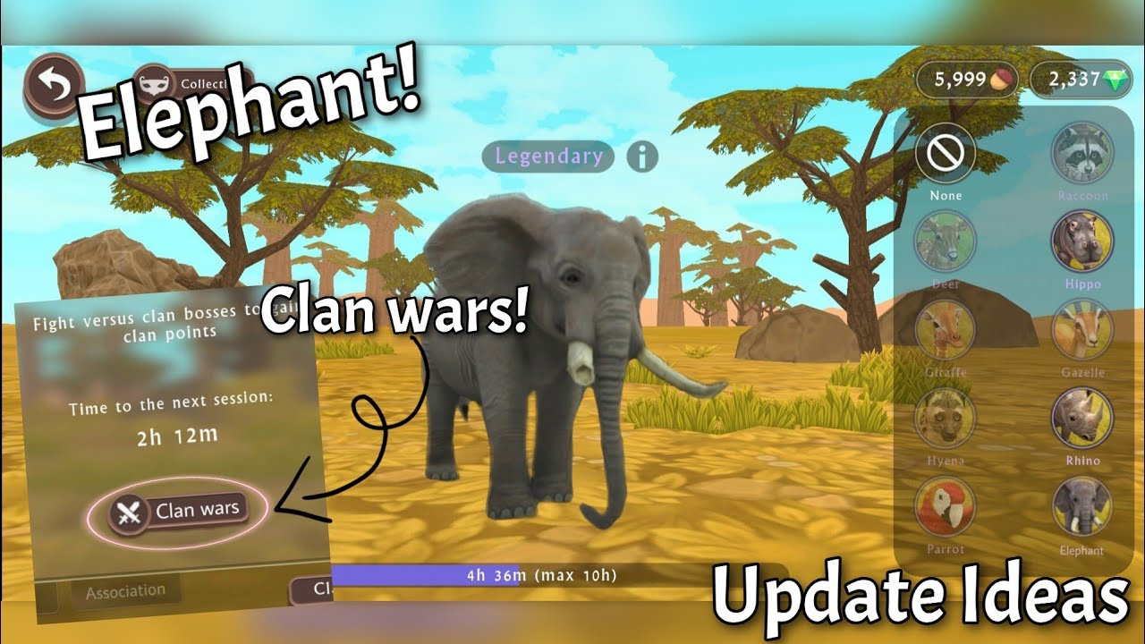 WildCraft update ideas! Elephant transformation and more! YouTube