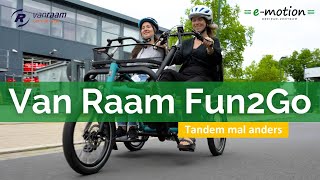 Van Raam Fun2Go 👫 🚴 | Tandem e-Bike | Dreirad für Erwachsene