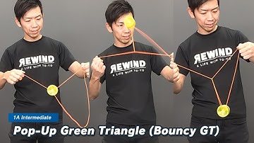 [Cool & Flashy!] Pop-Up Green Triangle (Bouncy GT) [REWIND Yo-Yo Trick Tutorial] #yoyo #yoyotricks