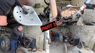 FERGUSON TEF20 RESTORATION PART 2  COOLING SYSTEM, EXHAUST, STEPS, WIRING LOOM AND FINALLY A SEAT