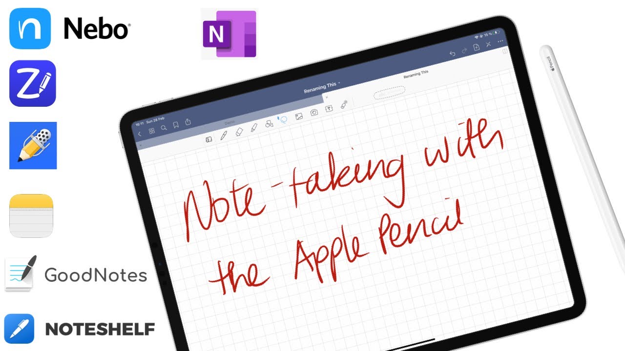 The best iOS apps for taking notes with Apple Pencil + iPad Pro