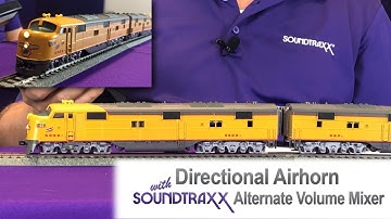 Directional Horns with SoundTraxx Alternate Volume Mixer