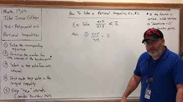 3.6.5 Polynomial and Rational Inequalities – How To Solve a Rational Inequality, Example #2