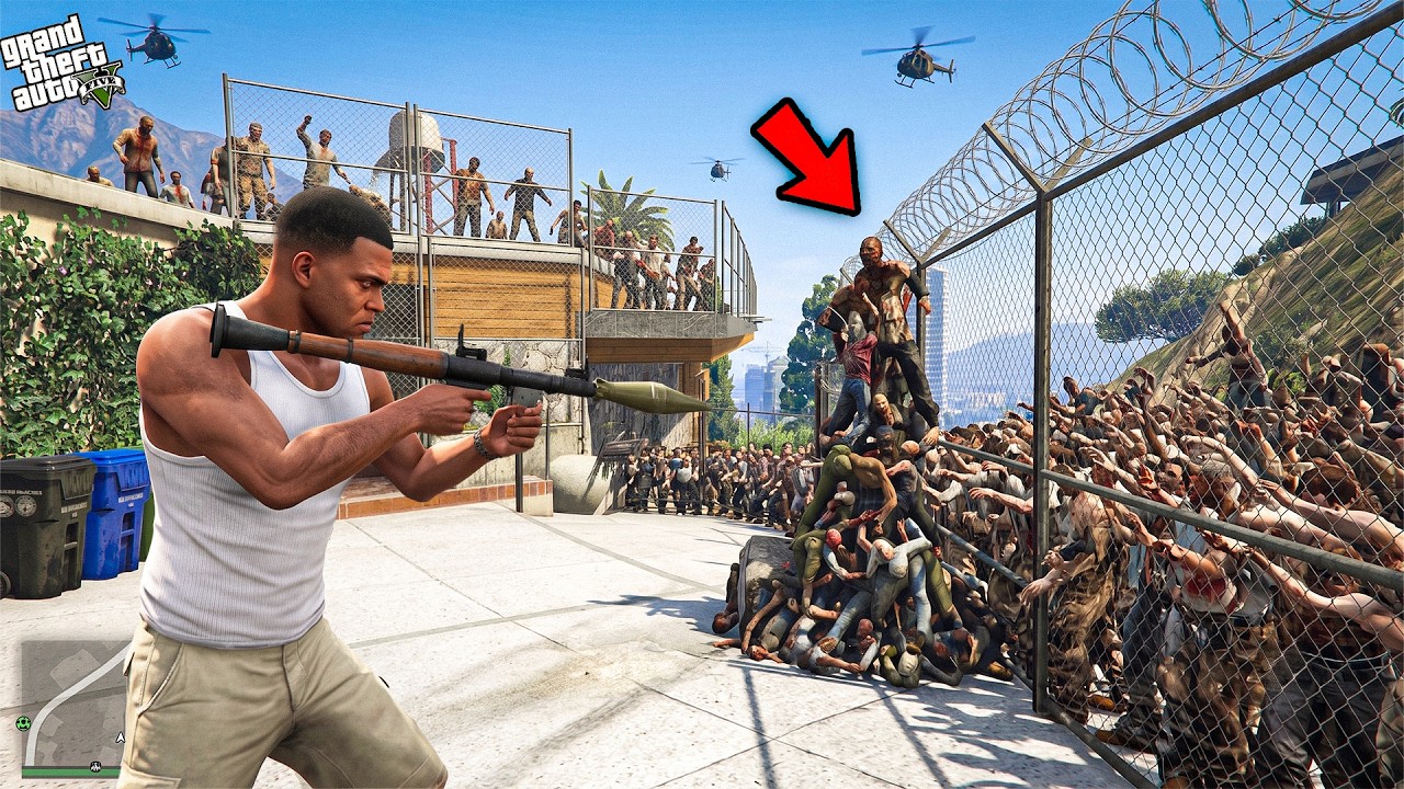 Franklin Trying To Survive 100 DAYS in a Zombie Apocalypse World in GTA 5!