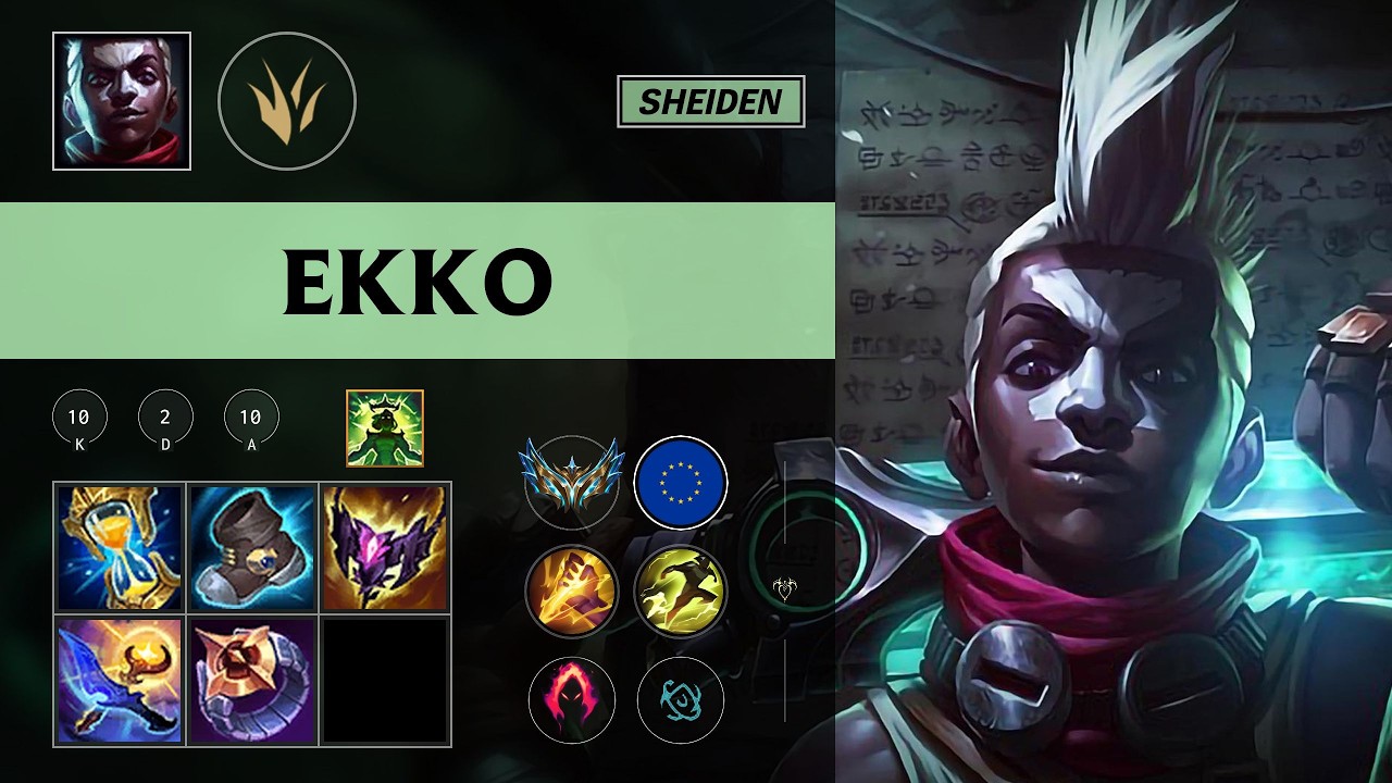 Sheiden) Ekko Jungle vs Elise - EUW Challenger Patch 26.10 - YouTube
