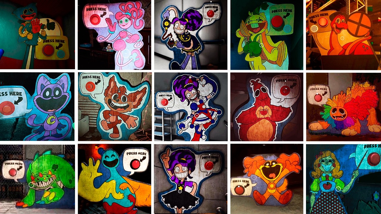 POPPY PLAYTIME Chapter 1-5 | Todos los CARDBOARDS (Español)