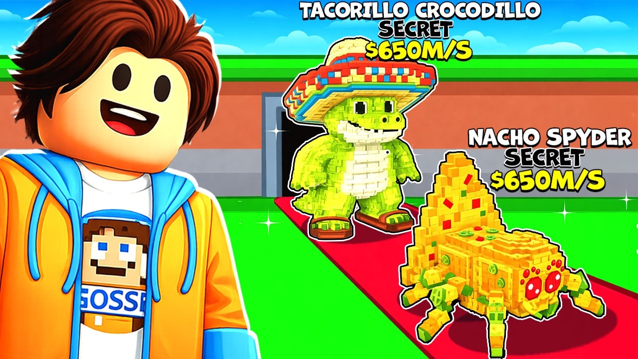 Jag Får En Av Världens FÖRSTA Nacho Spyder i Roblox Steal A Brainrot