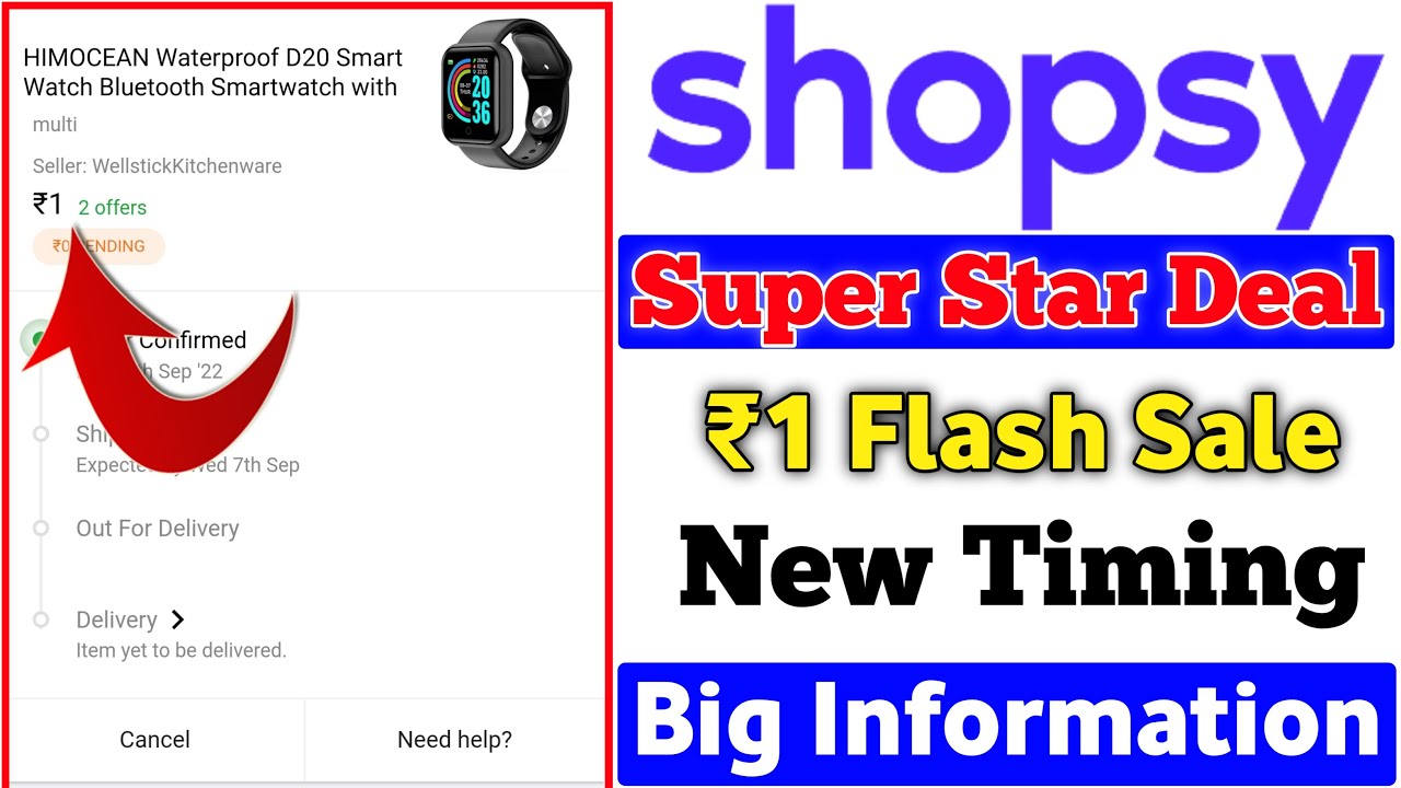 Shopsy Super Start Deals Free Shopping | Shopsy Flash Sale New Store | Shopsy Flash Sale Time