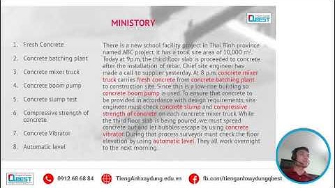 [Re-Livestream 2] Học Tiếng Anh Xây Dựng Online | Concrete work – Công Tác Bê Tông | Qbest