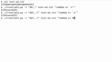 translate.py: With regex