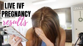 LIVE PREGNANCY RESULTS AFTER IVF // EMOTIONAL & RAW PREGNANCY TEST // DENAE LYNN