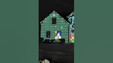 #christmas House Projection #lightshow Sparta, #nj Part 1 #shorts  #youtubeshorts