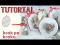 Decoupage zestaw  świąteczny startowy medaliony z misiami - DIY tutorial