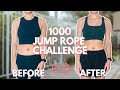 I tried the 1000 jump rope for 7 day challenge | before + after results