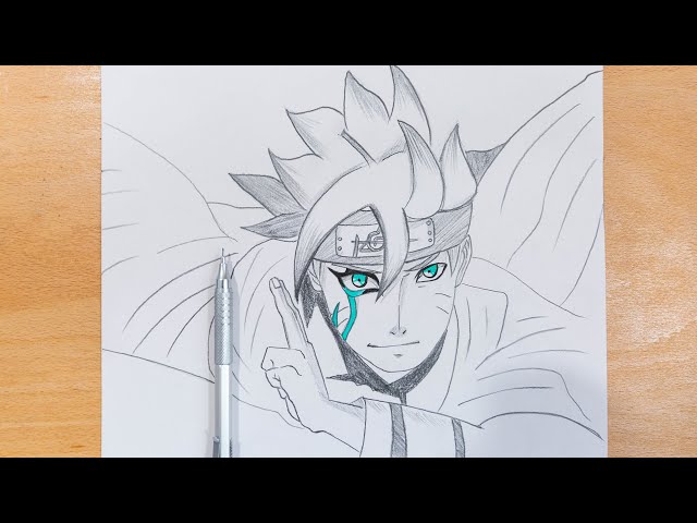 Desenho Elite - Desenho do Boruto feito depois de ver a cena no primeiro  episódio de boruto.*sem copiar isso é uma cena recreada