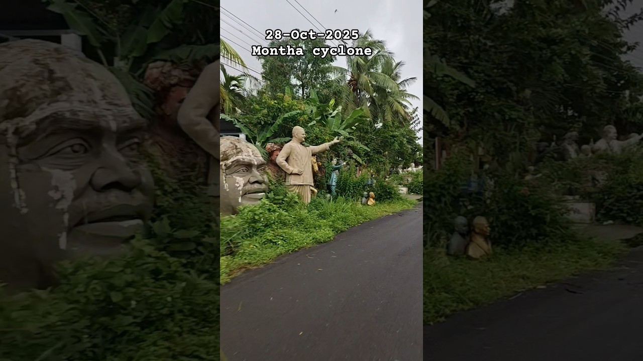 28 Oct 2025 montha cyclone effect in  penumantra 