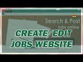 How to Create and Edit Jobs Website - How to Create Website in Ghana (Twi)
