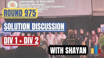 Codeforces Round 975 (Div 1 + Div 2) - Programming Contest Solution Discussion