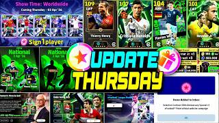 Efootball 2026 New Update Free Epic 😍 New Treasure Link, Thursday Potw & Free Coins Campaign