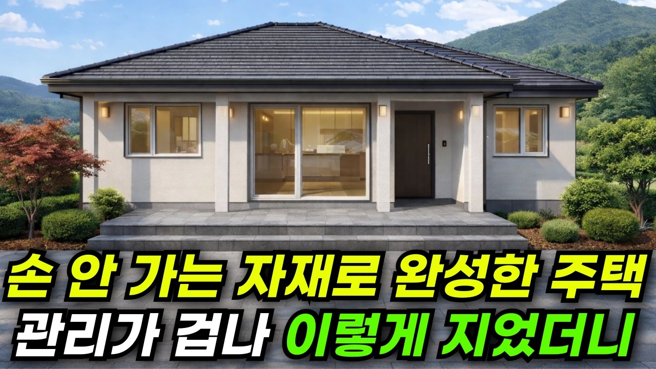 관리 스트레스 0% 구조의 26평 단층 집 공개 #집 #주택 #이동식주택 #소형주택 #체류형쉼터 #농촌체류형 #농막 #모듈러 #전원주택 #하우스 #분양 #단열 #인테리어 #집짓기