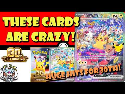 Crazy Pikachu Special Illustration Rares Revealed from 30th Celebration! BIG Hits (Pokemon TCG News)