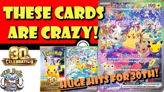 Crazy Pikachu Special Illustration Rares Revealed from 30th Celebration BIG Hits Pokemon TCG News