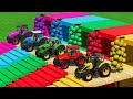 Deutz fahr vs landini vs fendt vs claas tractors battle with grapes  canola  farming simulator 22