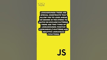 JS: Snippet - Regex Lookarounds #shorts #youtubeshorts #shortsvideo #shortsvideos #shortvideos