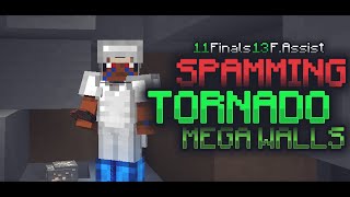 SPAMMING TORNADO IN HOLE - Mega Walls Hypixel