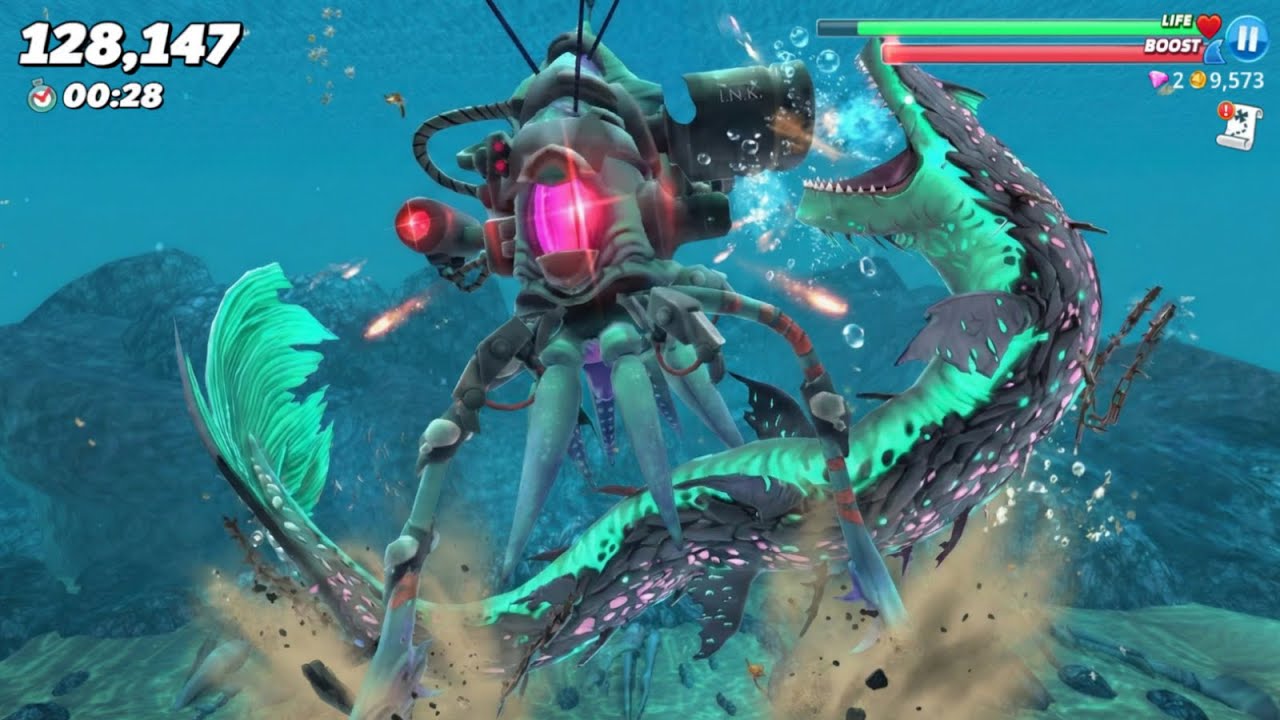 UNDERSHARKER NEW LIVE EVENT (KILL MECHASQUID BOSS) - HUNGRY SHARK WORLD