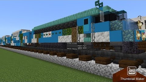 Minecraft 1:1 Scale TriRail Train Tutorial