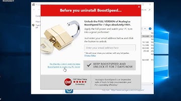 Remove Auslogics BoostSpeed 9 on Windows 10 (Uninstall Guide)