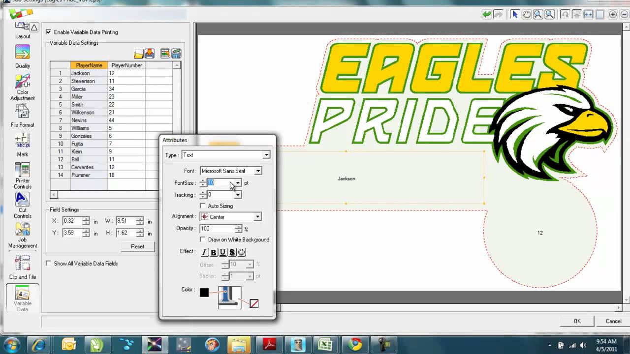 Roland Variable Data Printing Demo