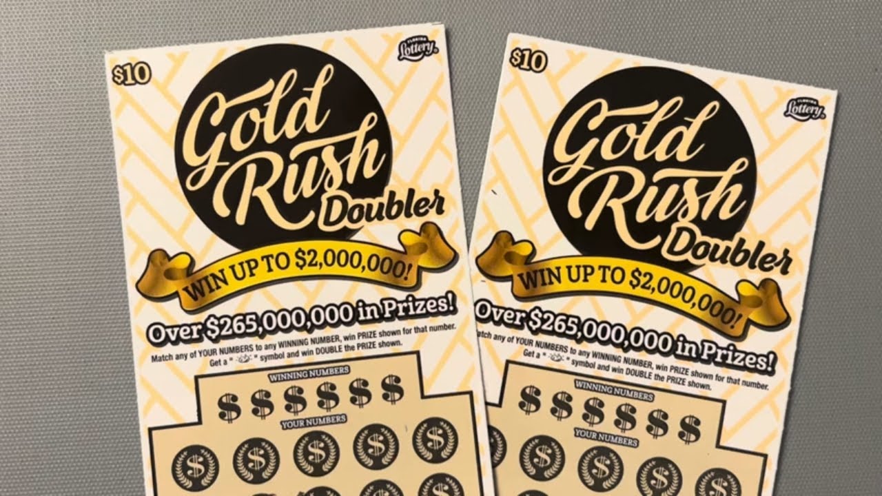 I BOUGHT TWO GOLD RUSH DOUBLER SCRATCH OFFS FROM THE FLORIDA LOTTERY