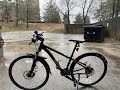 Soggy Morning Ride - Quick review backpack rain cover