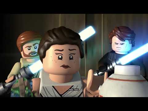 Rey Visits Episode 1,2 and 3 From The Lego Star Wars Holiday Special 2020