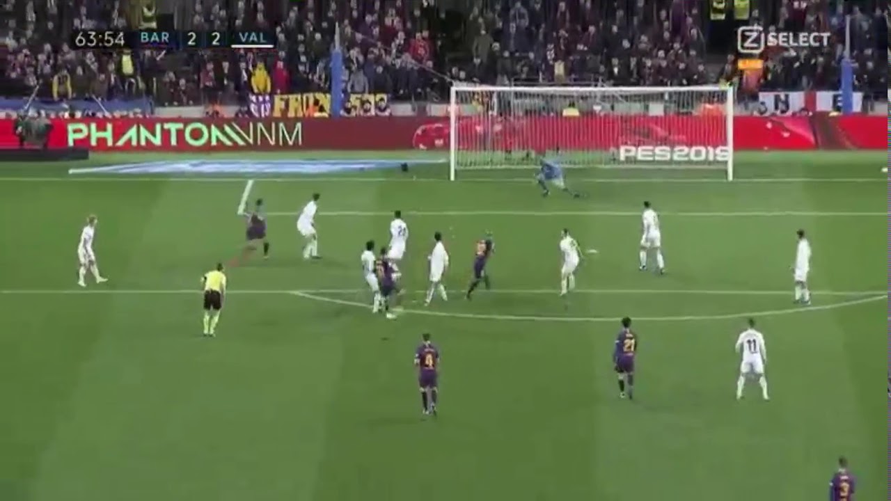Messi Second goal vs Valencia 22 YouTube