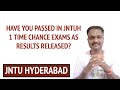 JNTUH Hyderabad 1st Chance Exam Results Released β Check Your Status