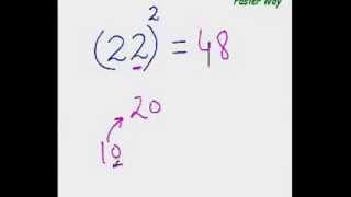 Easycal Squaring Trick 2 To Easily Find Squares From 20 29