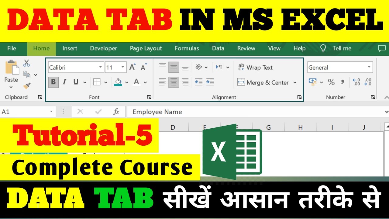 Data Tab Full Tutorial in Ms Excel | #excel #beginners - YouTube