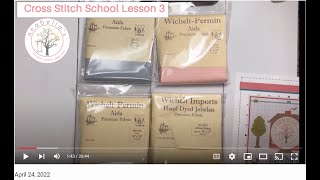 Cross Stitch School Lesson 3 - Understanding Fabric Counts